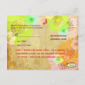 Aloha/ Luau RSVP briefkaarten, voor 5x7 uitnodigin Uitnodiging Briefkaart (Achterkant)