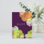Aloha/ Luau RSVP briefkaarten, voor 5x7 uitnodigin Uitnodiging Briefkaart (Staand voorkant)