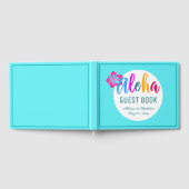 Aloha Luau Tropical Bright Pink Hibiscus Gastenboek (Volledig)