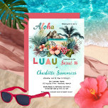 Aloha Luau Tropical Island Beach Sweet 16 Party Kaart<br><div class="desc">Viel je Sweet 16 Birthday tropische stijl op met dit tropische,  blote eilandstrand "Aloha" "Luau". Of je nu een baard op het strand of in je achtertuin plant,  dit ontwerp zorgt ervoor dat het eilandenvibe op gang komt. "</div>