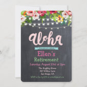 Aloha Luau Tropical Pensioen Uitnodiging (Voorkant)