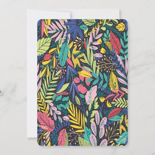 Aloha Luau Tropisch Afstuderen Uitnodiging (Achterkant)