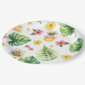 Aloha Luau Tropisch verjaardagsfeestje Papieren Bordje (Gekanteld)