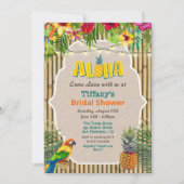 Aloha Luau Tropische Bruiloft Uitnodiging (Voorkant)