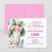 Aloha Luau Tropische Drank Volwassenen Verjaardag