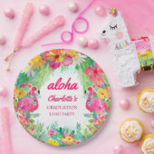 Aloha Luau Tropische Graduatie Partij Papier Bord (Feest)