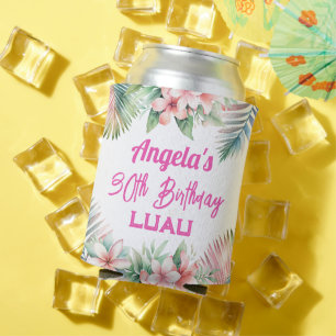 Aloha Luau Tropische Volwassen Verjaardag Blikjeskoeler