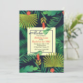 Aloha Luau Uitnodiging (Staand voorkant)