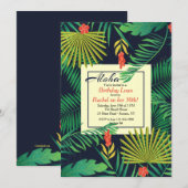 Aloha Luau Uitnodiging (Voorkant / Achterkant)