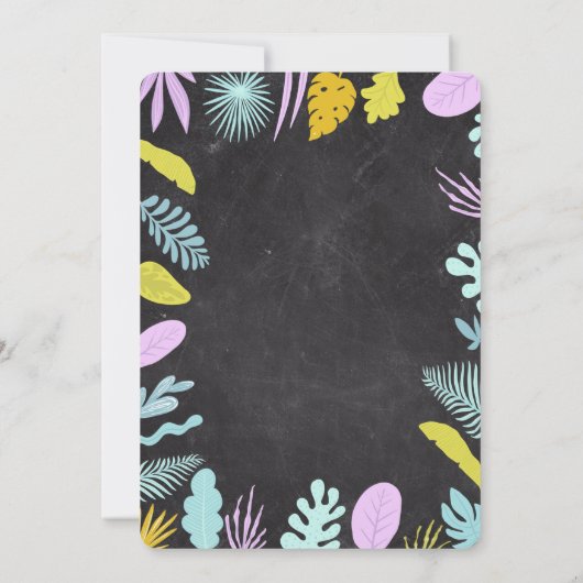 Aloha Luau - Uitnodiging voor Tropische Housewarmi (Achterkant)