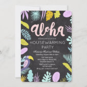 Aloha Luau - Uitnodiging voor Tropische Housewarmi (Voorkant)