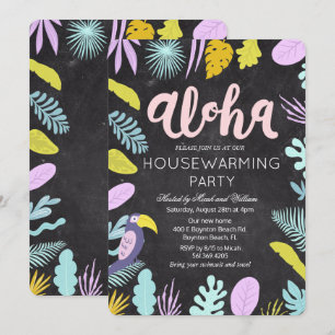 Aloha Luau - Uitnodiging voor Tropische Housewarmi