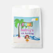 Aloha Luau Verjaardag Bedankzakje (Voorkant)