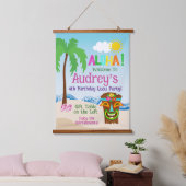 Aloha Luau Verjaardag Hangend Wandkleed (Slaapkamer)