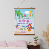 Aloha Luau Verjaardag Hangend Wandkleed (Slaapkamer)