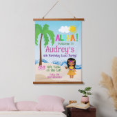 Aloha Luau Verjaardag Hangend Wandkleed (Slaapkamer)