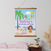 Aloha Luau Verjaardag Hangend Wandkleed (Slaapkamer)