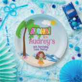 Aloha Luau Verjaardag Papieren Bordje (Feest)
