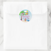 Aloha Luau Verjaardag Ronde Sticker (Tas)