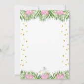 Aloha Luau Verjaardag Tropische Ananas in Roze Kaart (Achterkant)