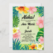 Aloha Luau Verloving Feest Borrel uitnodiging (Voorkant)