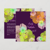 ALOHA/LUAU WEDDING INVITATIONS/DIY BACKGROUND KAART (Voorkant / Achterkant)
