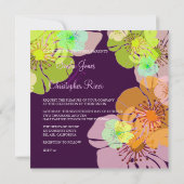 ALOHA/LUAU WEDDING INVITATIONS/DIY BACKGROUND KAART (Achterkant)