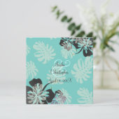 Aloha/Luau Wedding Invitations Kaart (Staand voorkant)
