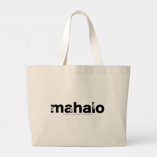 aloha Mahalo Grote Tote Bag (Achterkant)