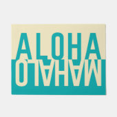 Aloha & Mahalo (Seafoam) Deurmat (Voorkant)