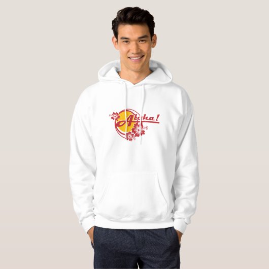 Aloha Mannen Hoodie (Voorkant volledig)