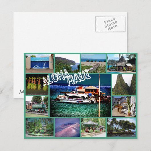 Aloha Maui Briefkaart (Voorkant / Achterkant)