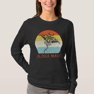 Aloha Maui  Hawaiian Island Tribal Stingray T-shirt
