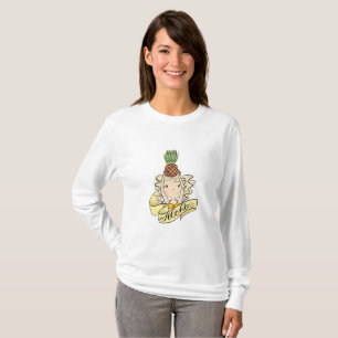 Aloha-meisje met ananas t-shirt