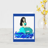 Aloha Mermaid kaart (Gele Bloem)