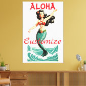 Aloha Mermaid Thunder_Thunder_Cove Canvas Afdruk (Insitu (Woonkamer))