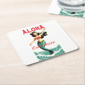 Aloha Mermaid Thunder_Thunder_Cove Kartonnen Onderzetters (Schuin)