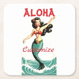 Aloha Mermaid Thunder_Thunder_Cove Kartonnen Onderzetters