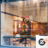 Aloha Mermaid Thunder_Thunder_Cove Raamsticker (Cafe Raam)