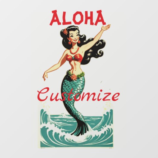 Aloha Mermaid Thunder_Thunder_Cove Raamsticker (Vel)