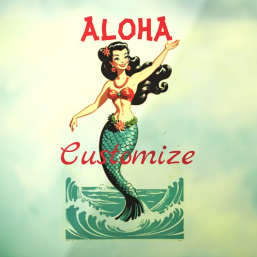 Aloha Mermaid Thunder_Thunder_Cove Raamsticker (Vel 3)