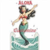 Aloha Mermaid Thunder_Thunder_Cove Sticker (Voorkant)