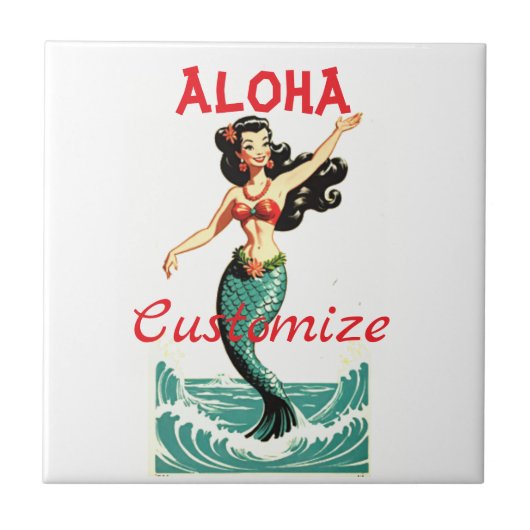 Aloha Mermaid Thunder_Thunder_Cove Tegeltje (Voorkant)