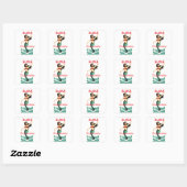 Aloha Mermaid Thunder_Thunder_Cove Vierkante Sticker (Vel)