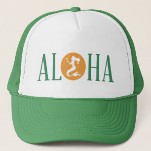 Aloha Mermaid Trucker Hat Green Pet