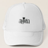 Aloha met ananas trucker pet (Voorkant)