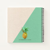 Aloha met PineApple  illustratie Notitieboek (Achterkant)