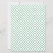 Aloha Mint/Peony Hawaiian Luau Shower Invitation Kaart (Achterkant)