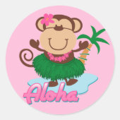 Aloha Monkey Sticker (Voorkant)