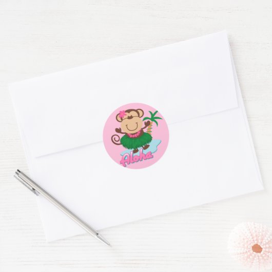 Aloha Monkey Sticker (Envelop)